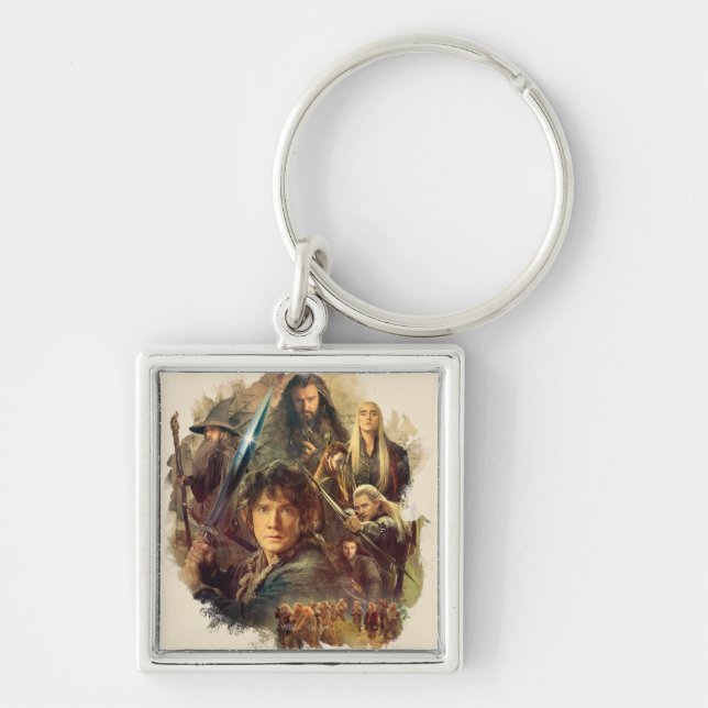 The Company and Elves of Mirkwood Key Ring (Front)