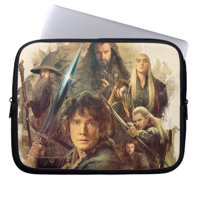 The Company and Elves of Mirkwood Laptop Sleeve (Front)