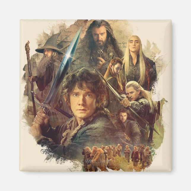 The Company and Elves of Mirkwood Magnet (Front)