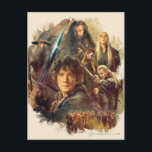 The Company and Elves of Mirkwood Postcard<br><div class="desc">The Hobbit: Desolation of Smaug | Gandalf,  Thorin,  Thranduil,  Tauriel,  Bilbo,  Legolas,  Kili,  Oin,  Gloin,  Bombur,  Nori,  Dori,  Bofur,  Bifur,  Dwalin,  Ori,  Fili</div>