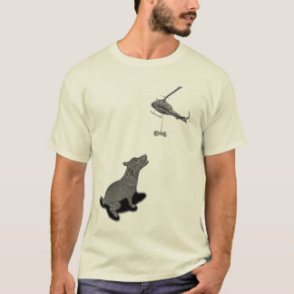 The Complete Dog Treat Airlift by Helicopter T-Shirt