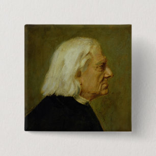The Composer Franz Liszt , 1884 15 Cm Square Badge