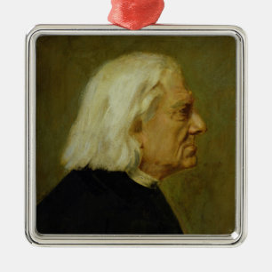 The Composer Franz Liszt , 1884 Metal Ornament