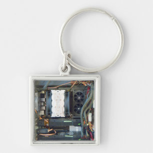 The computer equipment canvas key ring