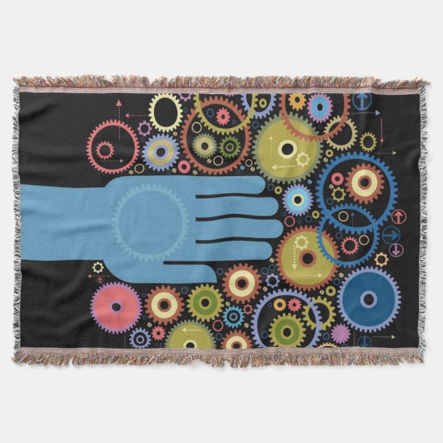 The concept of motion throw blanket (Front)