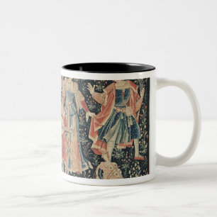 The Concert at the Fountain Two-Tone Coffee Mug