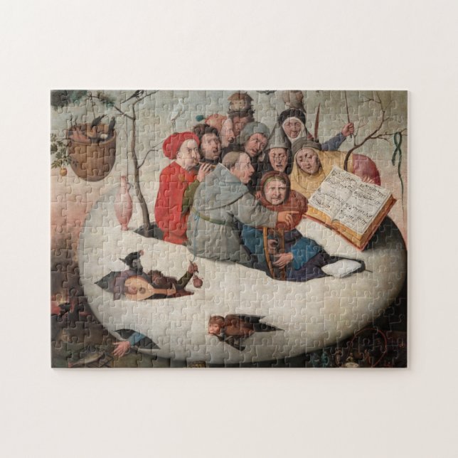 The Concert in the Egg by Hieronymus Bosch Jigsaw Puzzle (Horizontal)