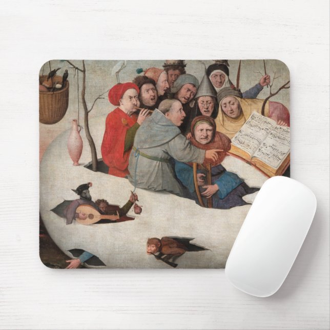 The Concert in the Egg by Hieronymus Bosch Mouse Pad (With Mouse)