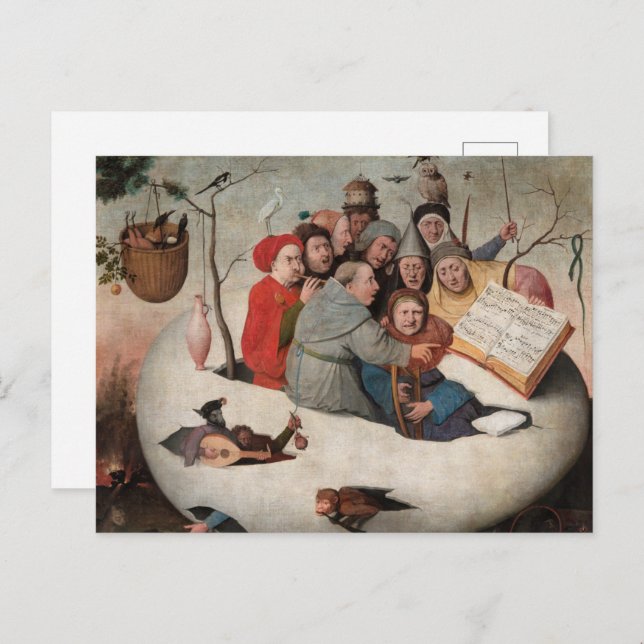The Concert in the Egg by Hieronymus Bosch Postcard (Front/Back)