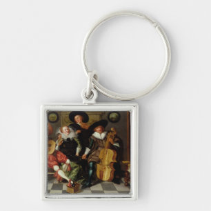 The Concert (oil on panel) Key Ring