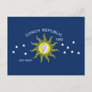 The Conch Republic Flag Postcard