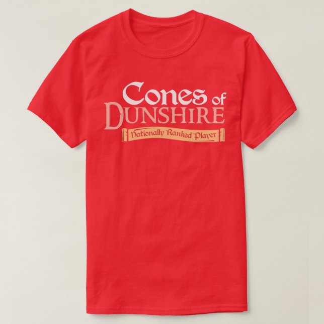 The Cones of Dunshire Nationally Ranked Parks and  T-Shirt (Design Front)