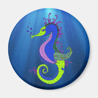 The Confident Seahorse Magnet