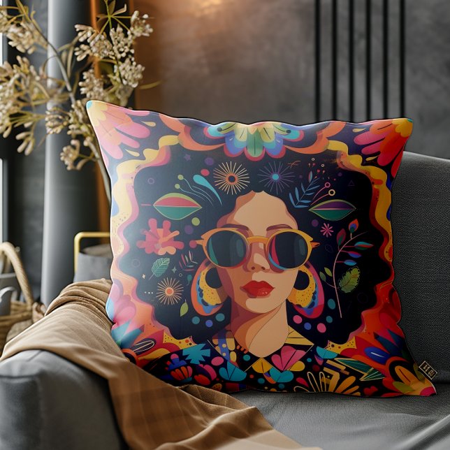 The Confident Woman Cushion (Embrace your unique style and celebrate diversity with this amazing design. )