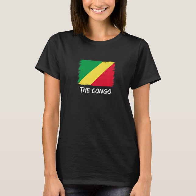The Congo Flag Republic Of The Congo  3 T-Shirt (Front)