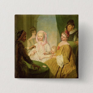 The Conjuror, 1720-25 15 Cm Square Badge