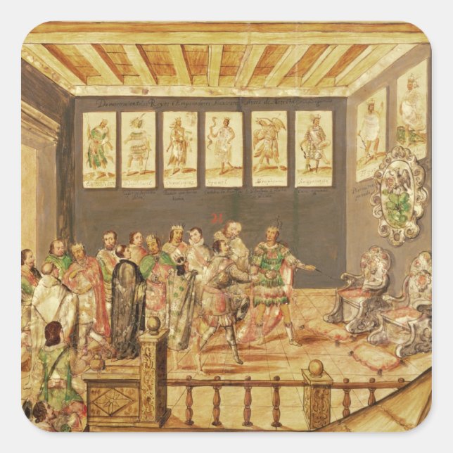 The Conquest of Mexico Square Sticker (Front)