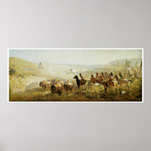 The Conquest of the Prarie by Irving R. Bacon Poster