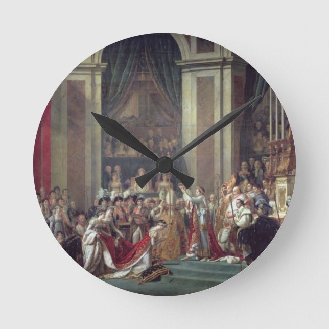 The Consecration of the Emperor Napoleon Round Clock (Front)