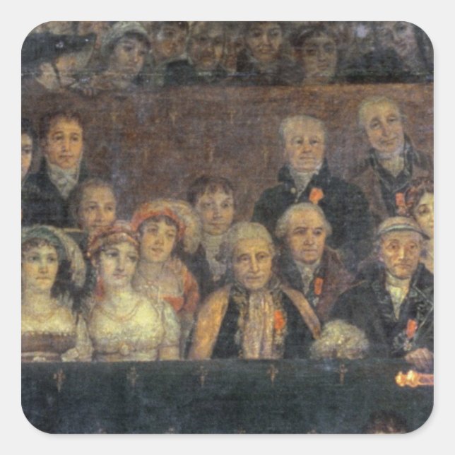 The Consecration of the Emperor Napoleon Square Sticker (Front)