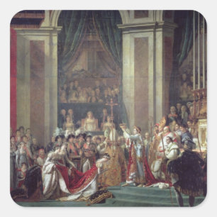 The Consecration of the Emperor Napoleon Square Sticker