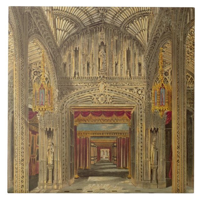 The Conservatory at Carlton House from Pyne's 'Roy Tile (Front)