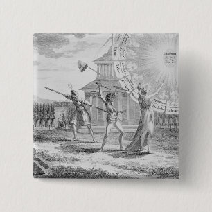 The Conspiracy of Babeuf, Year 4 15 Cm Square Badge