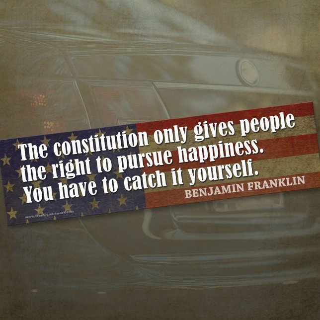 The constitution gives people the right... bumper sticker (Creator Uploaded)
