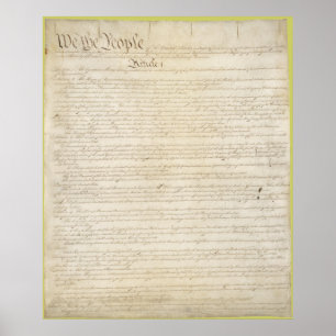 The Constitution of the United States of America Poster