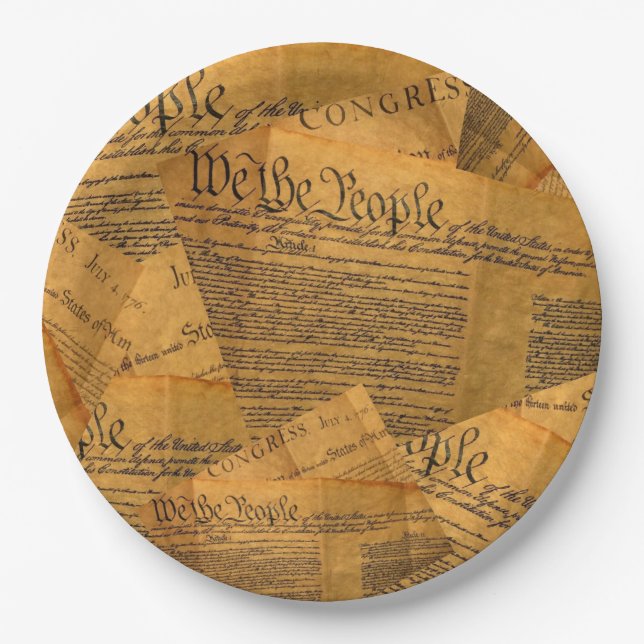 The Constitution Paper Plate (Front)