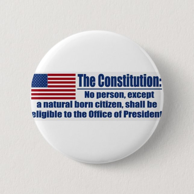 The Constitution Says.... 6 Cm Round Badge (Front)