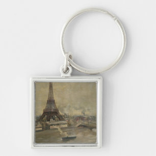The Construction of the Eiffel Tower Key Ring