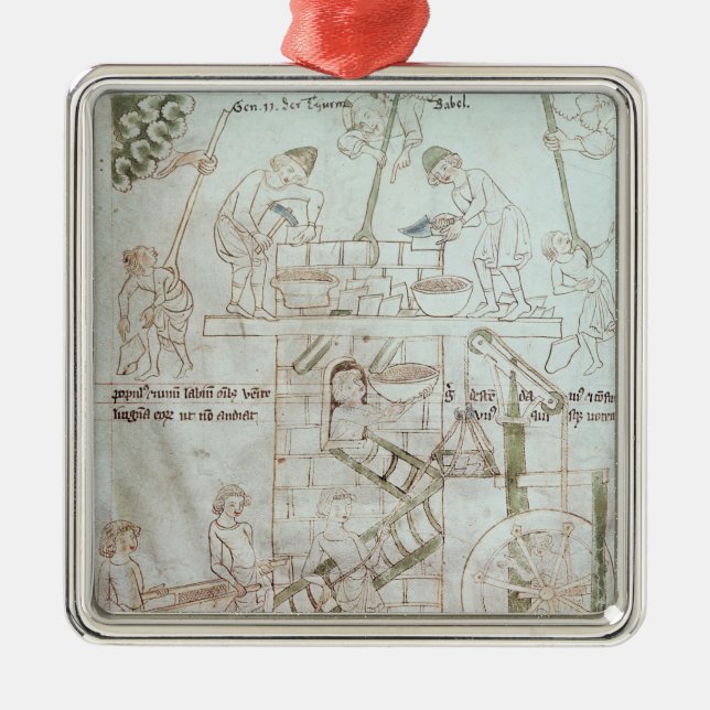 The Construction of the Tower of Babel Metal Tree Decoration (Front)