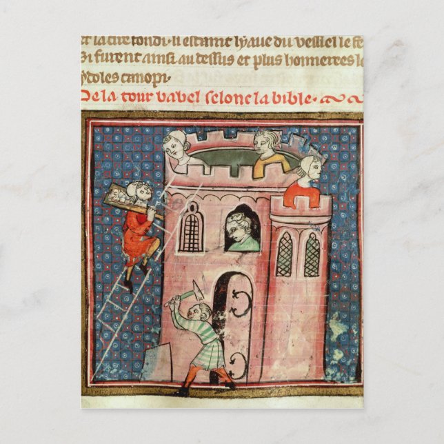 The Construction of the Tower of Babel Postcard (Front)