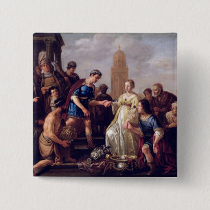The Continence of Scipio 1643 15 Cm Square Badge