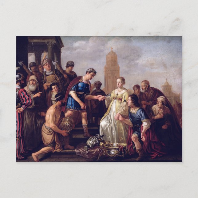 The Continence of Scipio  1643 Postcard (Front)