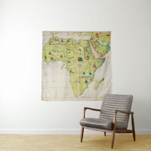 The Continent of Africa Tapestry