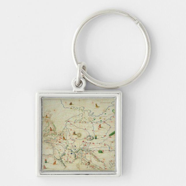 The Continent of Europe Key Ring (Front)