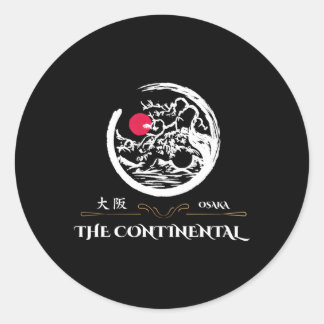 The Continental Osaka Hotel Classic Round Sticker