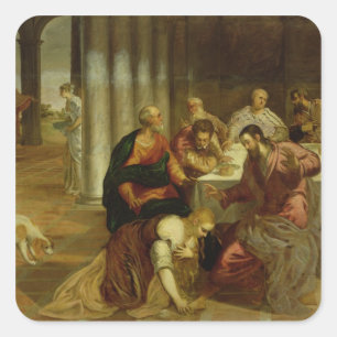 The Conversion of Mary Magdalene, 1546-7 Square Sticker