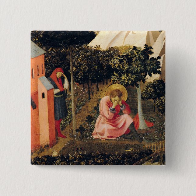 The Conversion of St. Augustine 15 Cm Square Badge (Front)