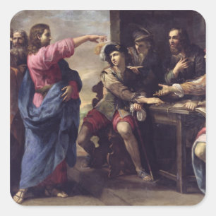 The Conversion of St. Matthew Square Sticker