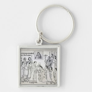 The Conversion of the Aztecs to Roman Key Ring