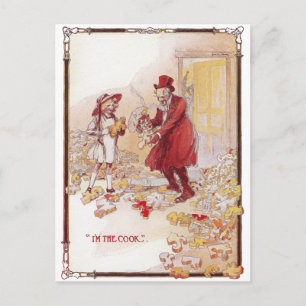 The Cook is Scrambled Vintage Oz Postcard