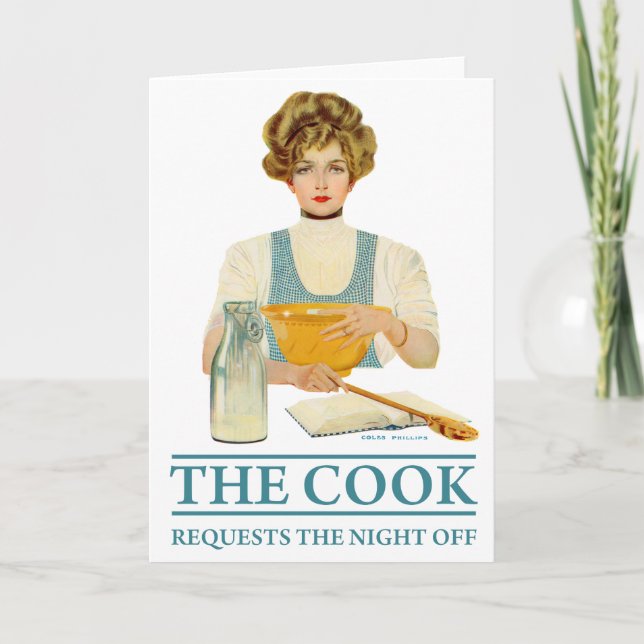 The Cook Requests the Night Off Invitation (Front)