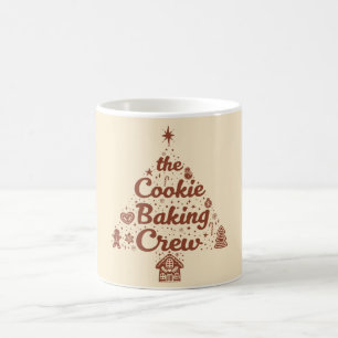 The Cookie Baking Crew Christmas Tree Design Coffee Mug