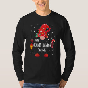 The Cookie Baking Gnome Matching Family Christmas T-Shirt
