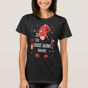 The Cookie Baking Gnome Matching Family Christmas T-Shirt