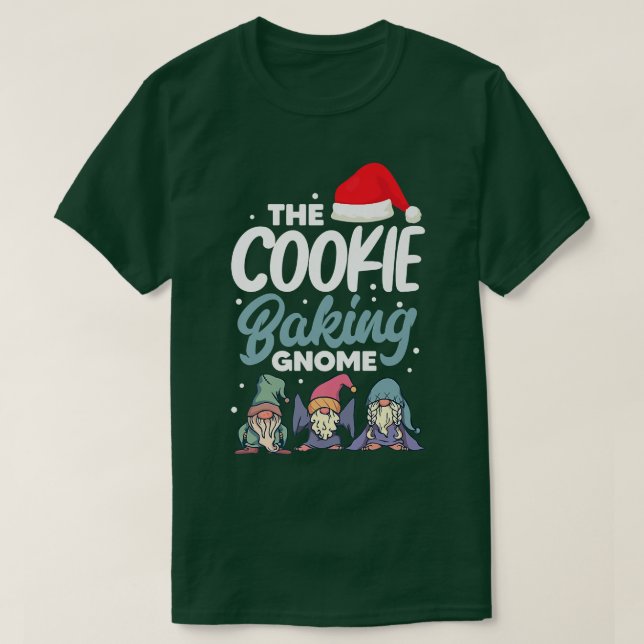 The Cookie Baking Gnome  T-Shirt (Design Front)