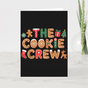 The Cookie Crew Christmas Baking Cookie Lover Kids Card
